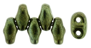 MiniDuo 4 x 2.5mm (loose) : Luster - Metallic Olivine