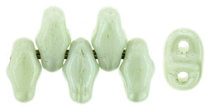 MiniDuo 4 x 2.5mm (loose) : Luster - Chalk Lt Green