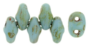 MiniDuo 4 x 2.5mm (loose) : Blue Turquoise - Picasso