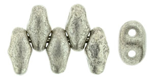 MiniDuo 4 x 2.5mm (loose) : Silver Luster - Jet