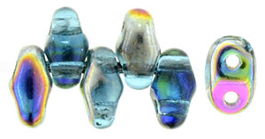 MiniDuo 4 x 2.5mm (loose) : Aquamarine - Vitral