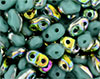 MiniDuo 4 x 2.5mm (loose) : Green Turquoise - Vitral