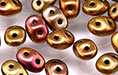 SuperDuo 2/5mm (loose) : Matte - Metallic Gold Iris