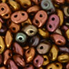 SuperDuo 5 x 2mm (loose) : Matte - Metallic Bronze Iris