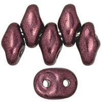 SuperDuo 5 x 2mm (loose) : ColorTrends: Saturated Metallic Red Pear