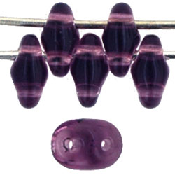 SuperDuo 5 x 2mm (loose) : Amethyst