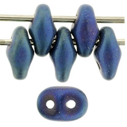 SuperDuo 5 x 2mm (loose) : Matte - Iris - Blue