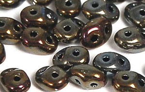 SuperDuo 5 x 2mm (loose) : Iris - Brown