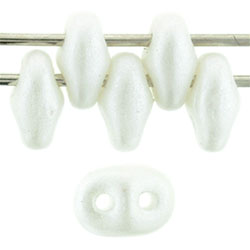 SuperDuo 5 x 2mm (loose) : Pearl Shine - White