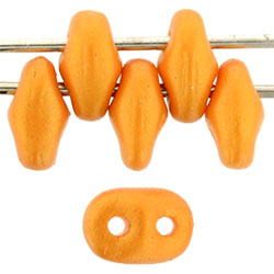 SuperDuo 5 x 2mm (loose) : Gold Shine - Orange