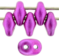 SuperDuo 5 x 2mm (loose) : Metalust - Hot Pink