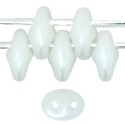 SuperDuo 5 x 2mm (loose) : Pearl Coat - Snow