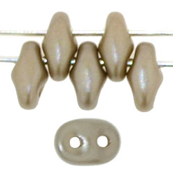 SuperDuo 5 x 2mm (loose) : Pearl Coat - Brown Sugar