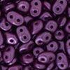 SuperDuo 5 x 2mm (loose) : Pearl Coat - Purple Velvet