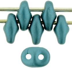 SuperDuo 5 x 2mm (loose) : Pearl Coat - Dk Teal