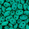 SuperDuo 5 x 2mm (loose) : Neon - Dk Emerald