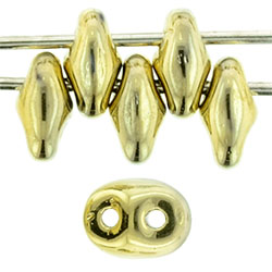 SuperDuo 5 x 2mm (loose) : Polished Brass