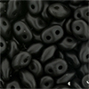 SuperDuo 5 x 2mm (loose) : Satin Metallic Black
