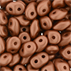 SuperDuo 2/5mm (loose) : Satin Metallic Brick