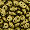 SuperDuo 2/5mm (loose) : Satin Metallic Gold