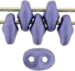 SuperDuo 5 x 2mm (loose) : Satin Metallic Lavender