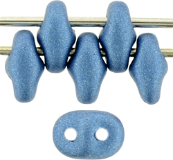 SuperDuo 5 x 2mm (loose) : Matte - Metal Blue