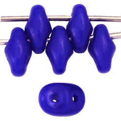SuperDuo 5 x 2mm (loose) : Opaque Blue