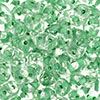 SuperDuo 5 x 2mm (loose) : Crystal - Green-Lined