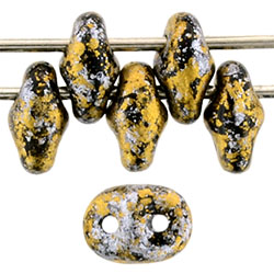 SuperDuo 5 x 2mm (loose) : Tweedy Gold