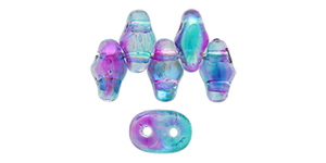 SuperDuo 5 x 2mm (loose) : SUMMER RAINBOW Light Blue