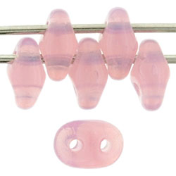 SuperDuo 5 x 2mm (loose) : Opal Pink