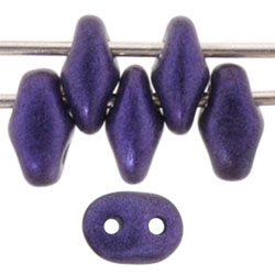 SuperDuo 5 x 2mm (loose) : Metallic Suede - Purple