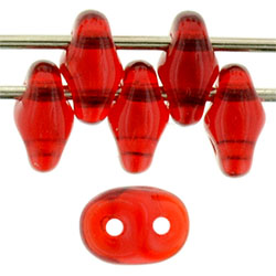 SuperDuo 5 x 2mm (loose) : Siam Ruby