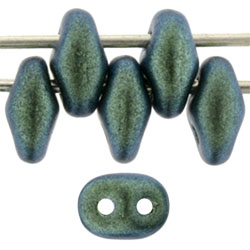 SuperDuo 5 x 2mm (loose) : Polychrome - Aqua Teal