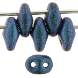 SuperDuo 5 x 2mm (loose) : Polychrome - Indigo Orchid