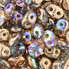 SuperDuo 5 x 2mm (loose) : Crystal - Copper Rainbow