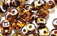 SuperDuo 2/5mm (loose) : Copper - Topaz