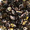 SuperDuo 5 x 2mm (loose) : Smoky Topaz - Capri Gold