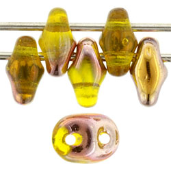 SuperDuo 5 x 2mm (loose) : Jonquil - Capri Gold