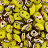 SuperDuo 5 x 2mm (loose) : Opaque Yellow - Capri Gold