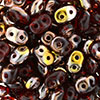 SuperDuo 5 x 2mm (loose) : Copper - Siam Ruby