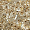 SuperDuo 2/5mm (loose) : Crystal - Gold-Lined
