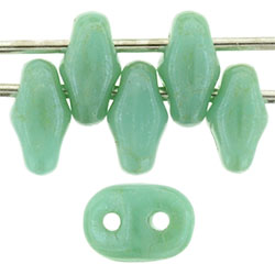 SuperDuo 5 x 2mm (loose) : Turquoise - Star Dust