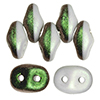 SuperDuo 5 x 2mm (loose) : Polynesian Sage Citrus Cream