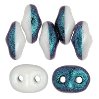 SuperDuo 5 x 2mm (loose) : Polynesian Blueberry Cream