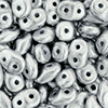 SuperDuo 5 x 2mm (loose) : Matte - Metallic Silver