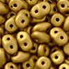 SuperDuo 5 x 2mm (loose) : Matte - Metallic Aztec Gold