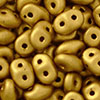 SuperDuo 5 x 2mm (loose) : Matte - Metallic Goldenrod