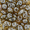 SuperDuo 2/5mm (loose) : Luster - Smoky Topaz