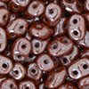 SuperDuo 2/5mm (loose) : Luster - Opaque Chocholate